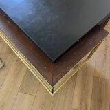 Vintage teak counter with display case