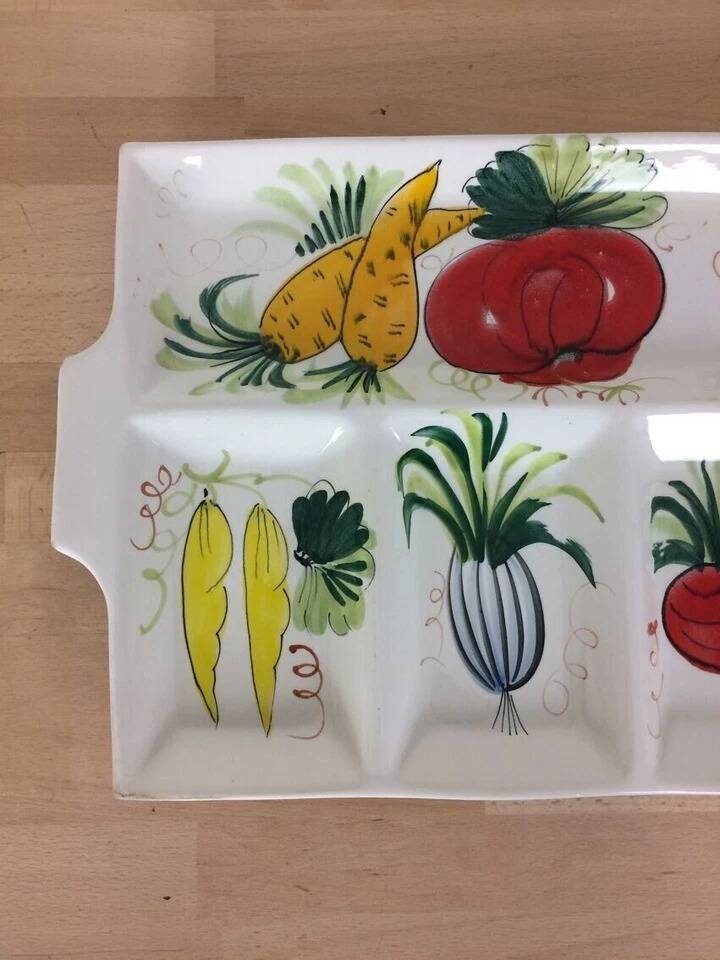 Italian ceramic platter for appetizers.
