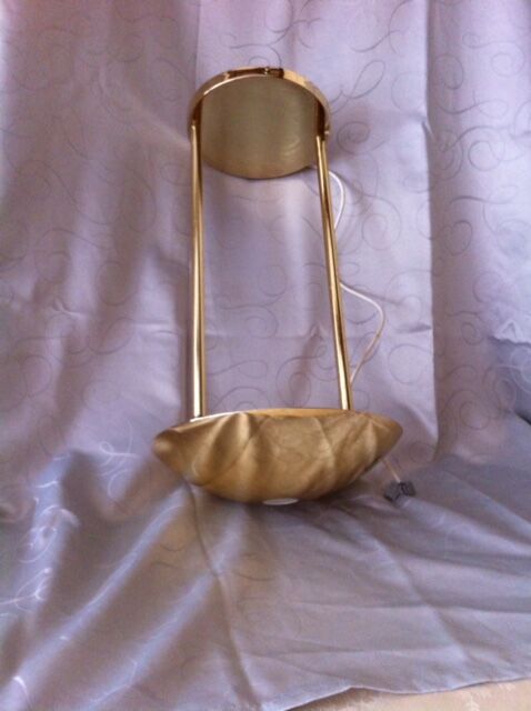 Golden brass chandelier