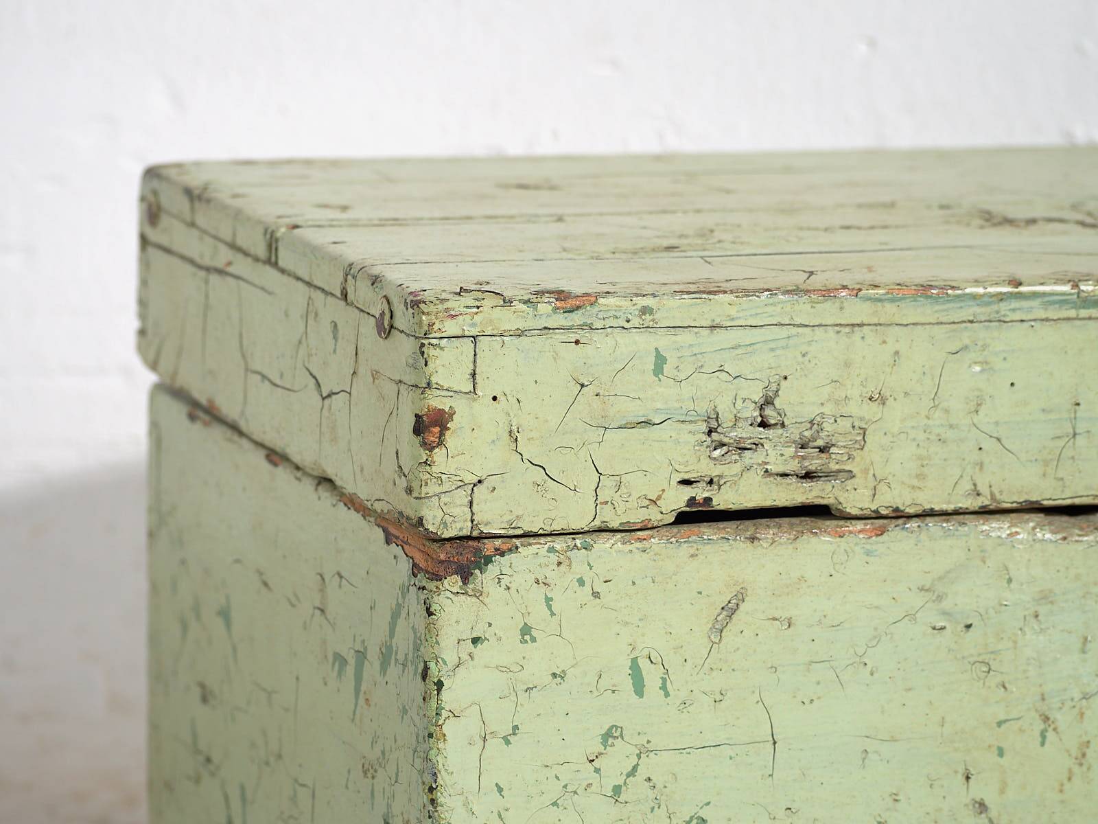 Antique Mint Green Chest (c.1920) #5