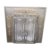 Front of the old fireplace all in bronze