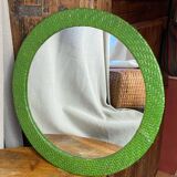 Wicker mirror