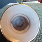 Henri Béquet porcelain vase – Medici shape – Red floral decoration