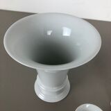 Set of 3 Op Art Vase Porcelain German Vase by Fürstenberg Ceramics Germany 1970s