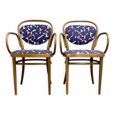 Duo de fauteuils 1950 "Design Thonet".