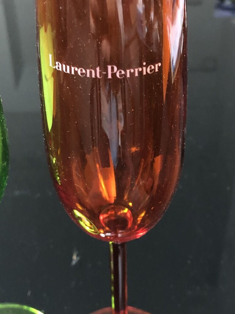 Set de 2 leonardo champagne glasses for Laurent Perrier