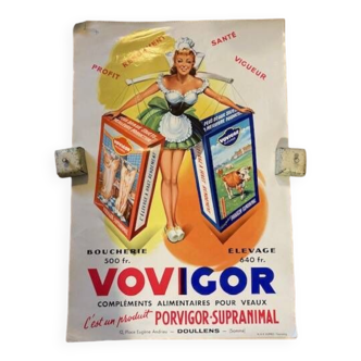 affiche ancienne originale   Pin Up Vovigord