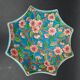 Longwy Enamel Bowl Octagonal apple blossoms circa 1930