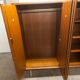 Wardrobe 1970 teak 4 doors half wardrobe half shelf 182 cm