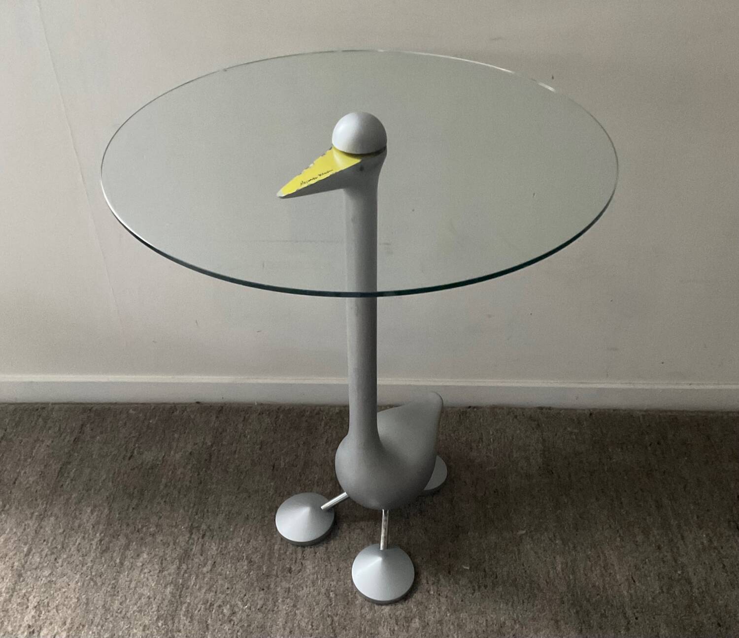 Zanotta “Sirfo” coffee table designed by Alessandro Mendini from the 80s