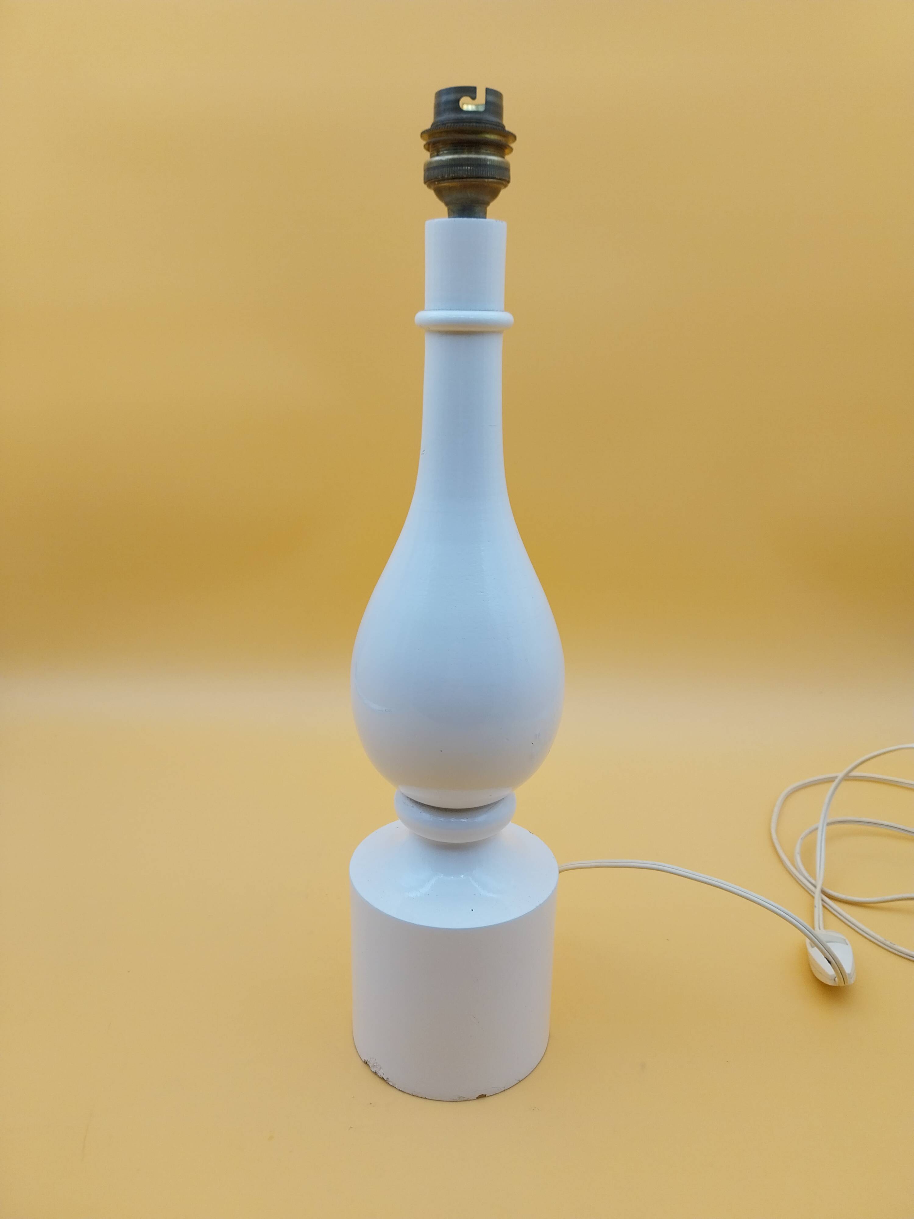 Lampe Philippe Capelle en bois année 70