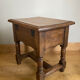 Chest bedside twentieth century solid oak pegged base spacer