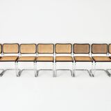 Set of 8 Style B32 dining room chairs by Marcel Breuer