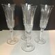 4 Saint Louis crystal champagne flutes, Tommy model