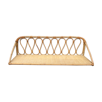 Rattan shelf