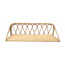 Rattan shelf