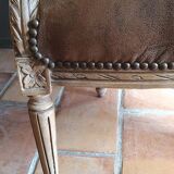 Fauteuil Baroque suédine