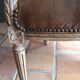 Baroque suede armchair