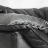 Grey Leather Danish Monza Armchairs by Jens Juul Eilersen for Niels Eilersen, 1970s, Set of 2