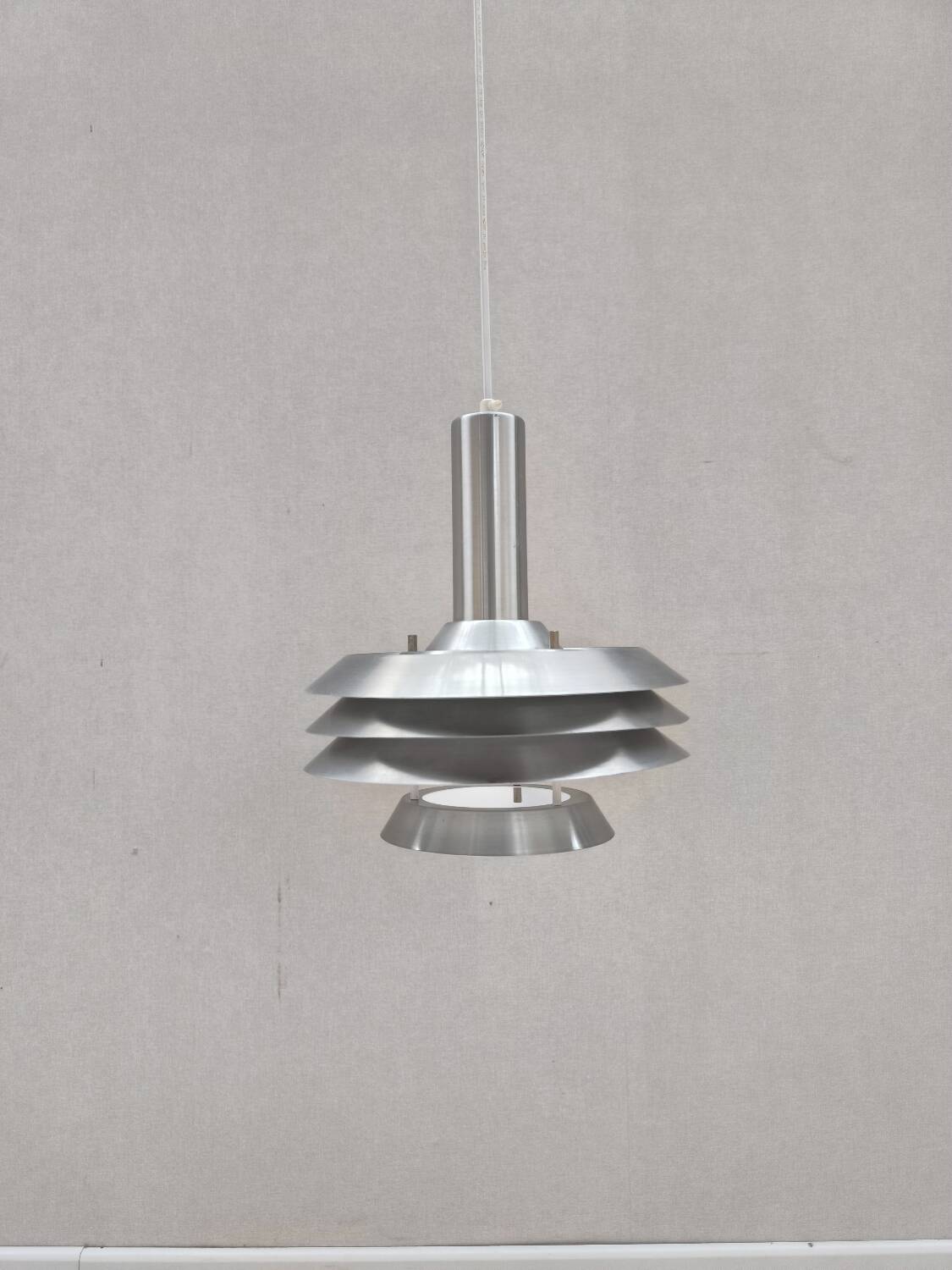 Suspension Aluminium par Lyskaer Belysning 1960s