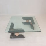 Fossil Stone Coffee Table, 1980s