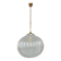 Vintage German DORIA Suspension in Cracked Glass 1960s