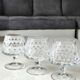 Lot 5 x Peill & Putzler Cognac Glasses. Mod. Granada. lead crystal