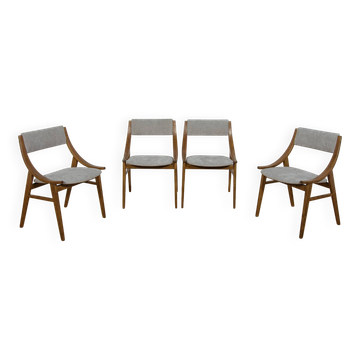 Ski Jumper Chairs from Zamojska, Poland, 1960s, Set of 4