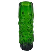 Vintage Murano vase , Emerald Green decorative made in Italy