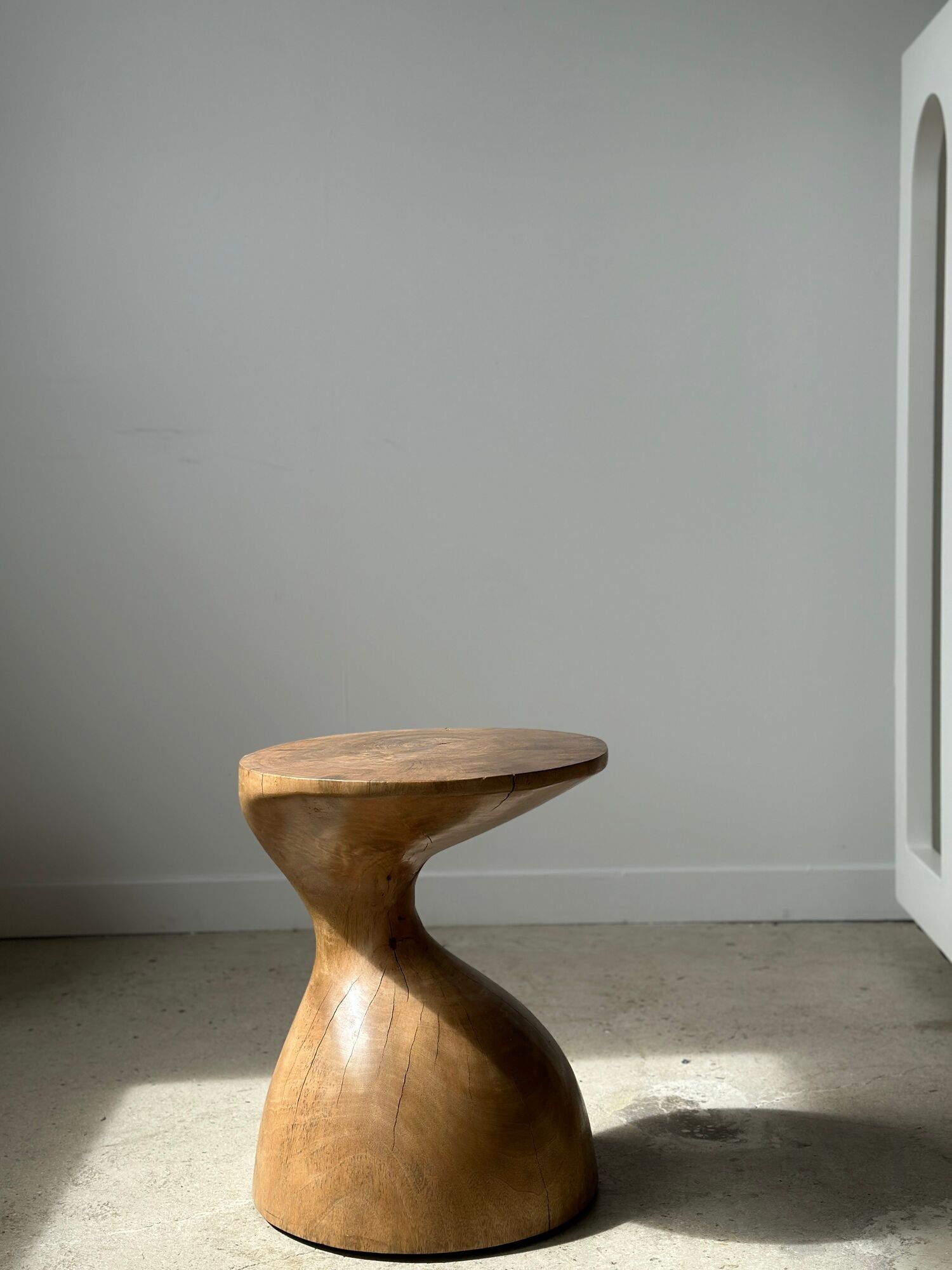 Solid wood sofa end