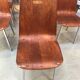 Lots of 13 vintage chairs in light wood