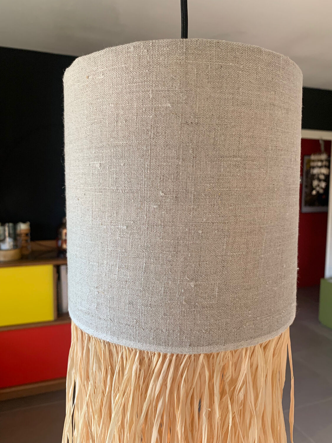Linen or raffia suspension