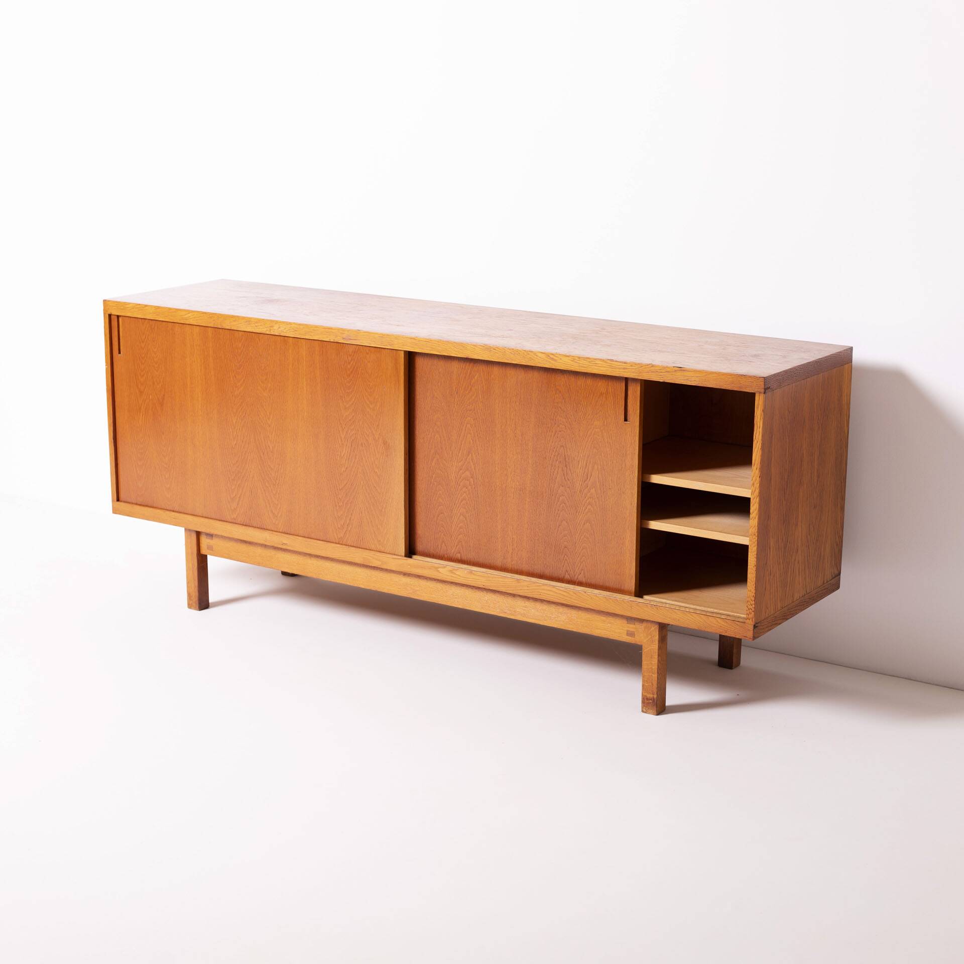 Unique mid century ULUV oak sideboard, Czechoslovakia, 1960s