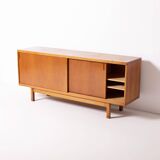 Unique mid century ULUV oak sideboard, Czechoslovakia, 1960s