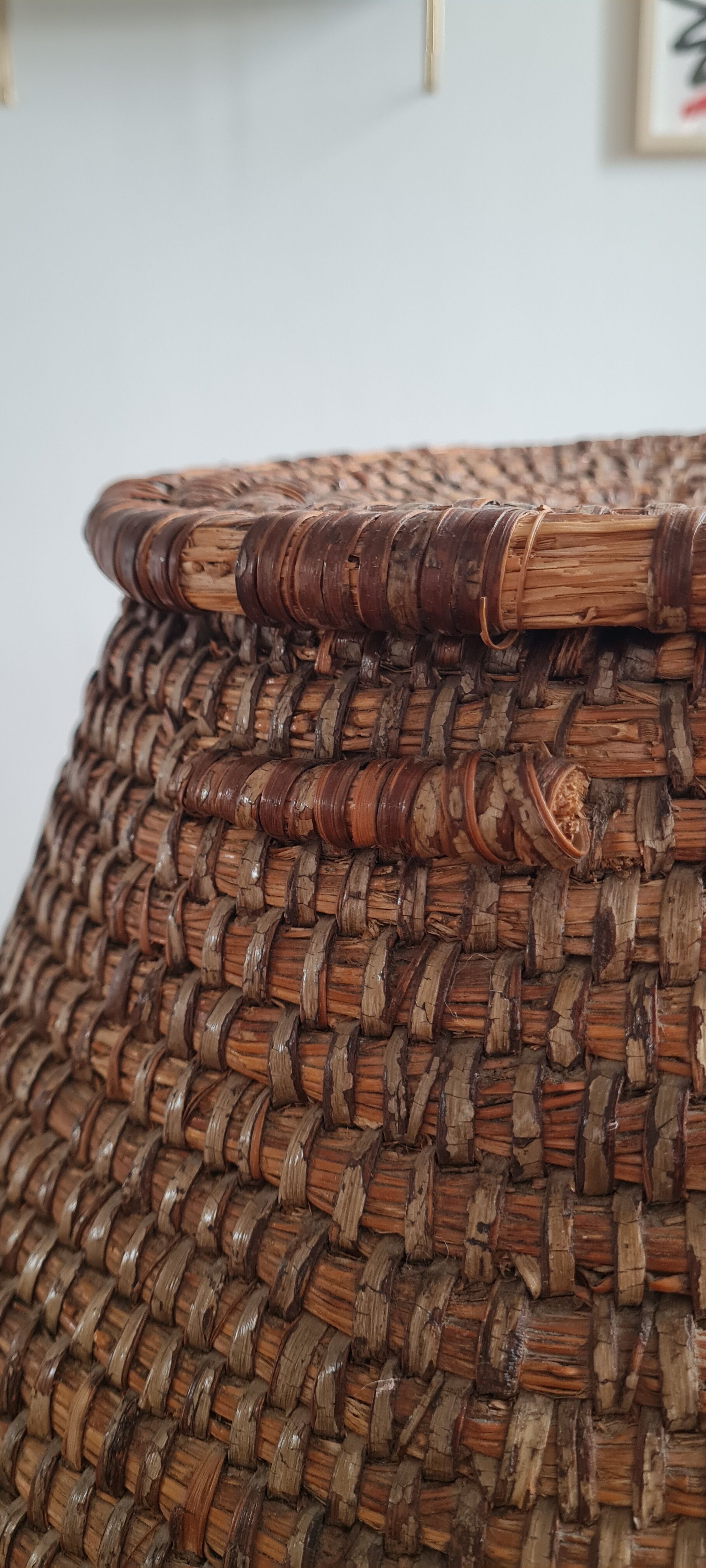 Antique wicker basket