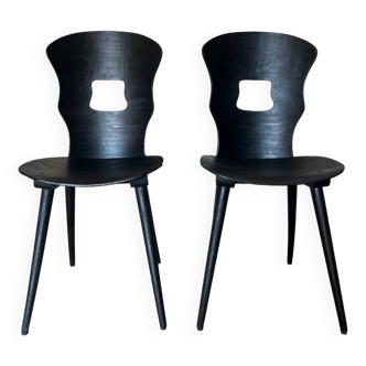 Pair of Baumann Gentiane chairs