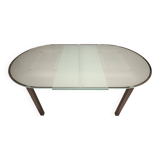 Calligaris oval table with glass extension