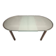 Calligaris oval table with glass extension