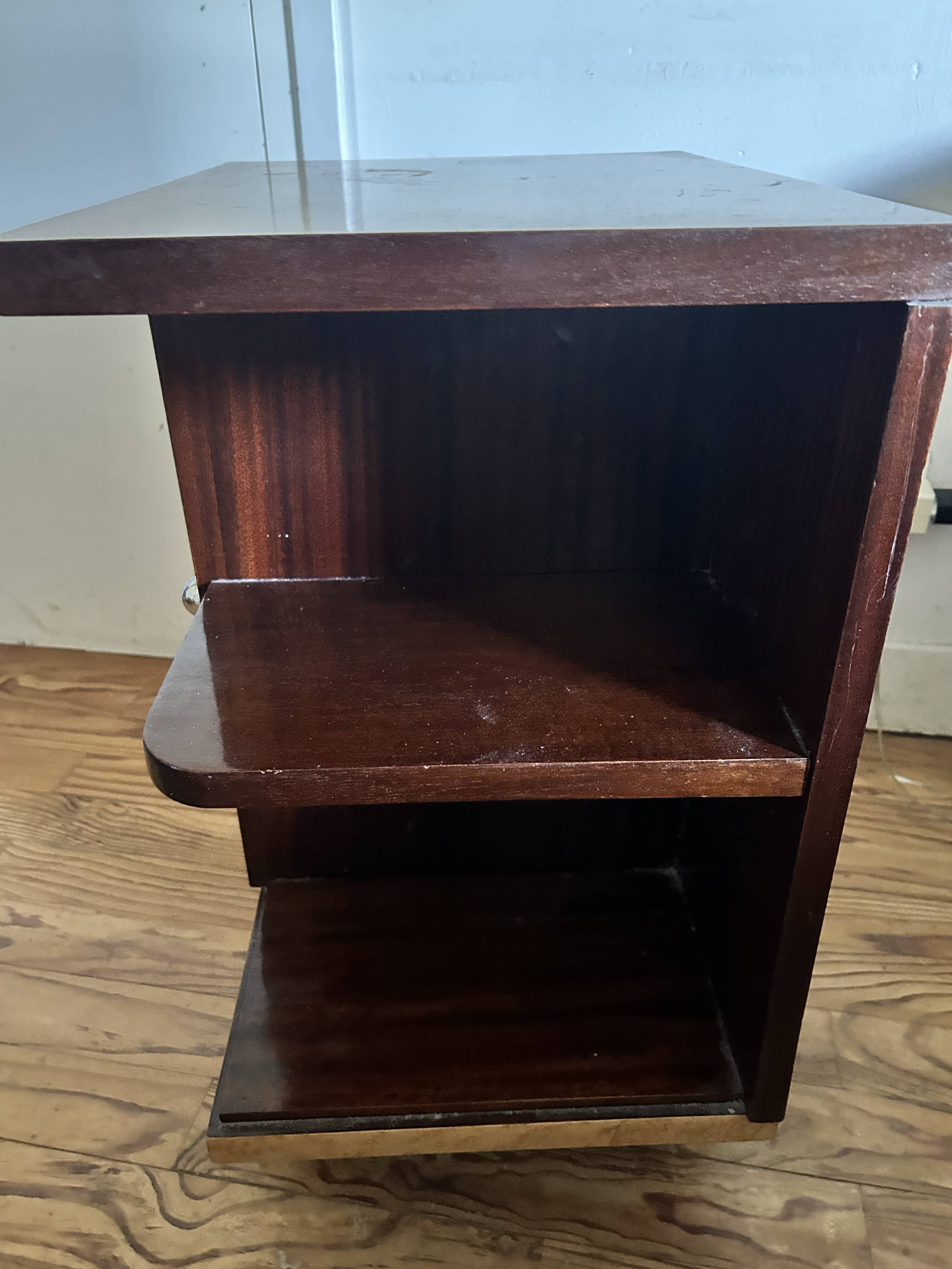 pair of art deco bedside tables