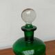 Vintage Kluk Kluk Bottle in Danish Green Glass from Holmegaard, 1970s