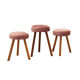 Set of three pink footstools, Danish design, 1960s, production: Denmark