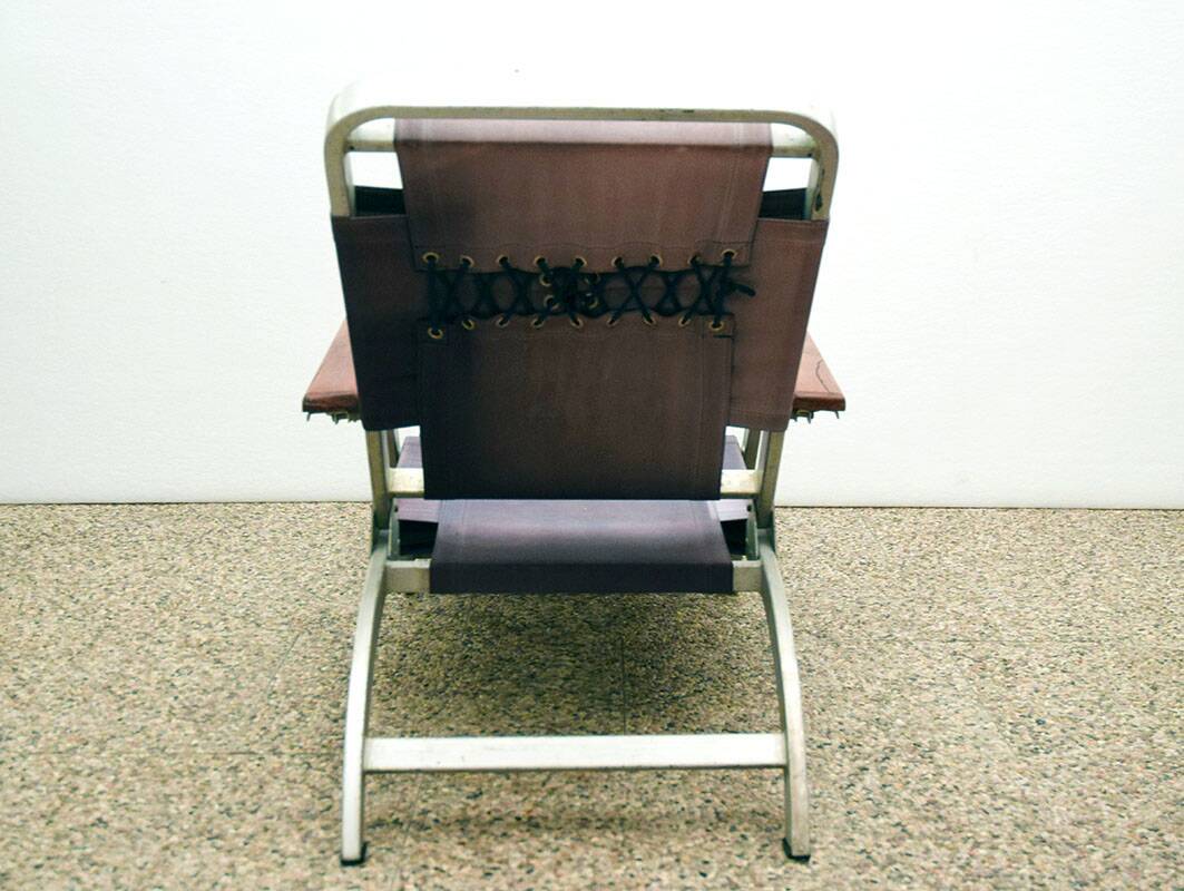 Rare deck chair from Transatlantico Michelangelo 1965