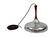 Scandinavian pendant light - Brushed steel and rosewood