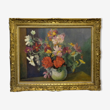 Picture of the 40s bouquet of flowers signed