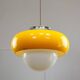 Large Space Age Model Best Pendant from Guzzini in Yellow, 1970s