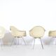 4 DAX Eames armchairs from the 60's Herman Miller mobilier international