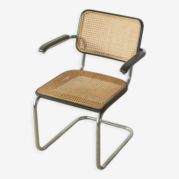 Chaise tubulaire en acier, modèle S 64, Marcel Breuer edition Thonet