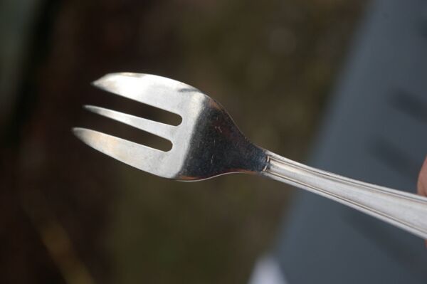 Christofle marot coquille - 12 fourchettes à gâteau en métal argenté