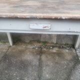 Natural patina farm table