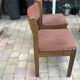 Fauteuil et 2 chaises Baumann en velours vintage